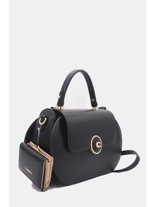 Sac à Main Avec Portefeuille 2 in 1 Noir