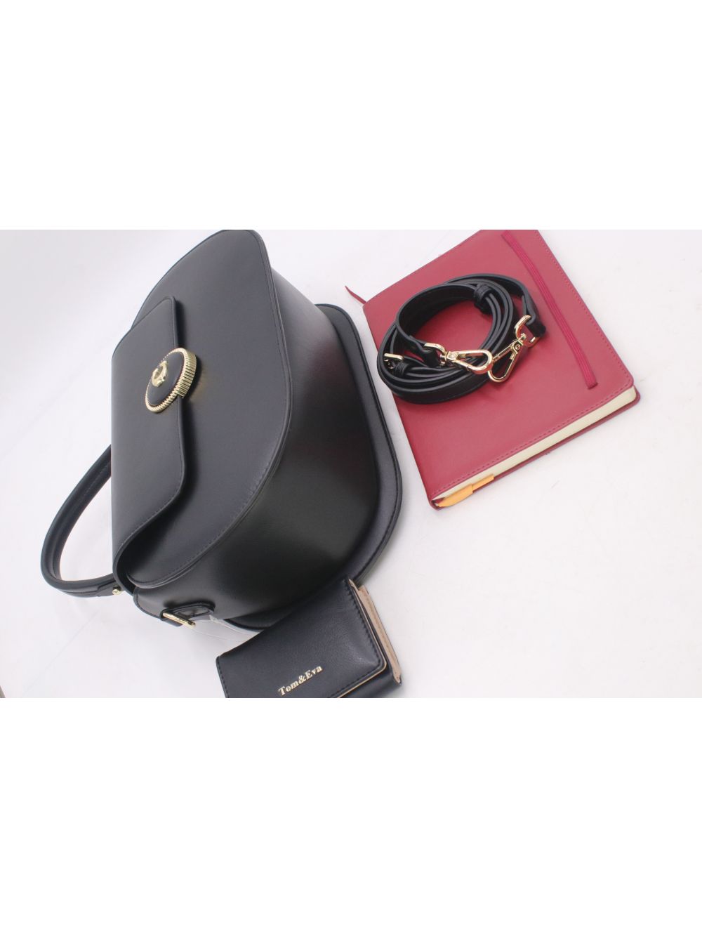 Sac à Main Avec Portefeuille 2 in 1 Noir