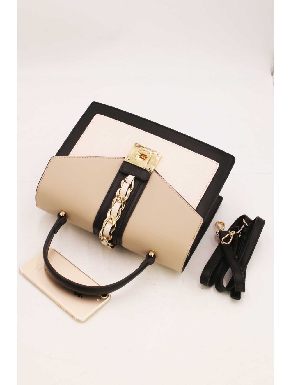 Sac à Main Porté Chic Abricot Black