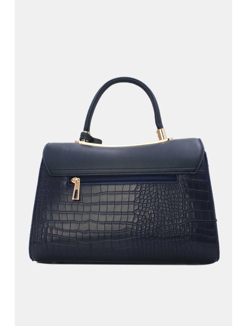 Sac à Main Style Vintage à Effet Bleu