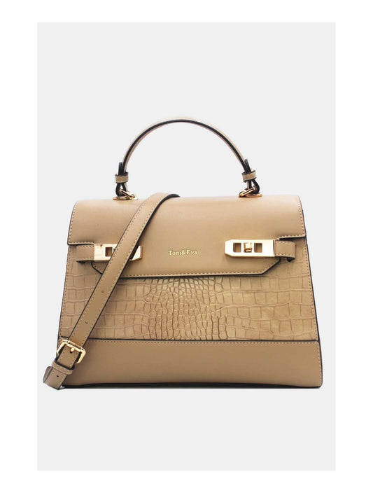 Sac à Main Chic Bicolores Abricot