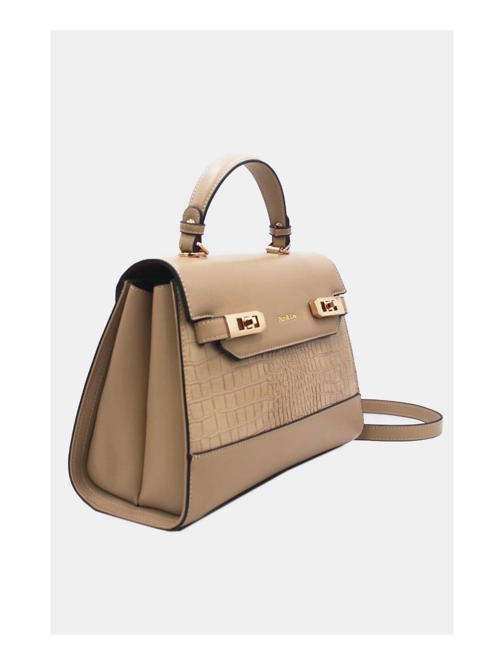 Sac à Main Chic Bicolores Abricot