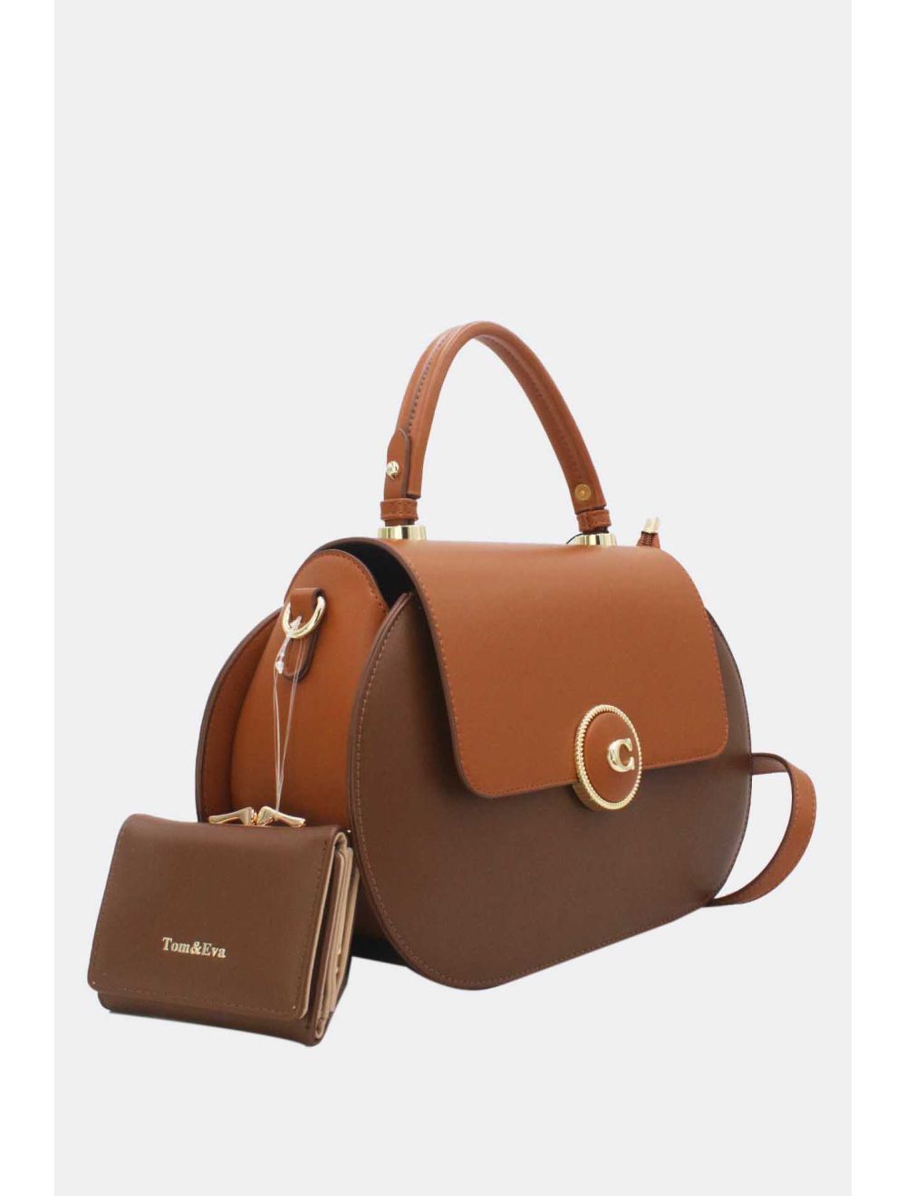 Sac à Main Avec Portefeuille 2 in 1 Marron