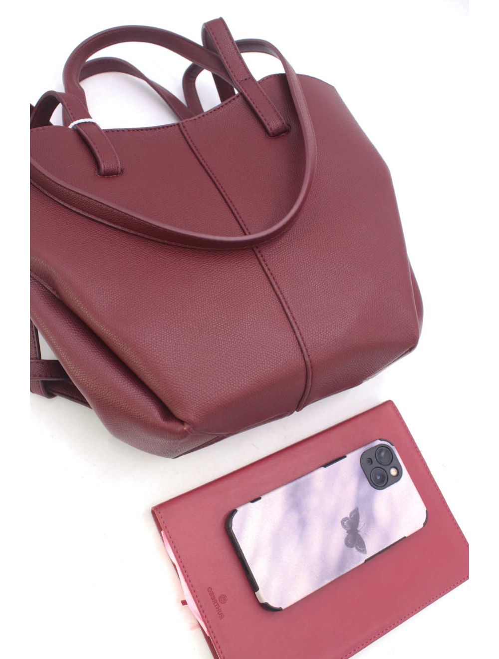 Sac Porté Épaule Chic Bordeaux