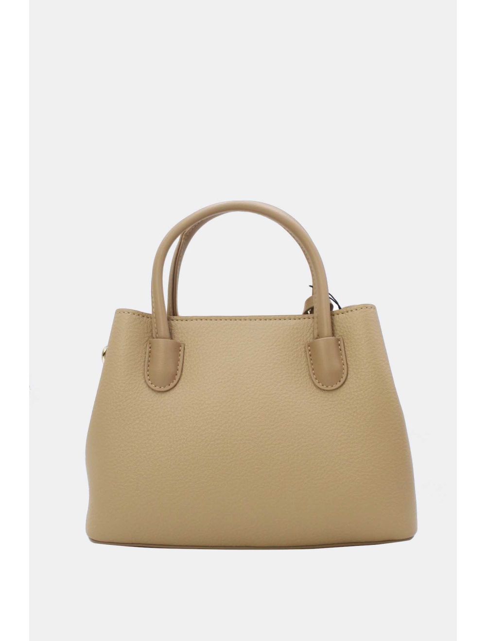 Petit Sac à Main Effet Cuir Grainé Beige