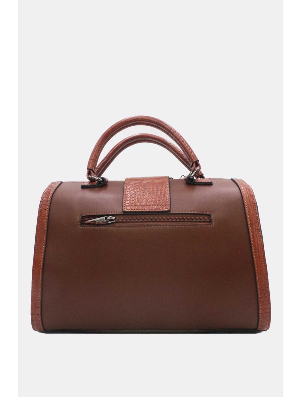 Sac Docteur Effet Crocodile Cafe Marron