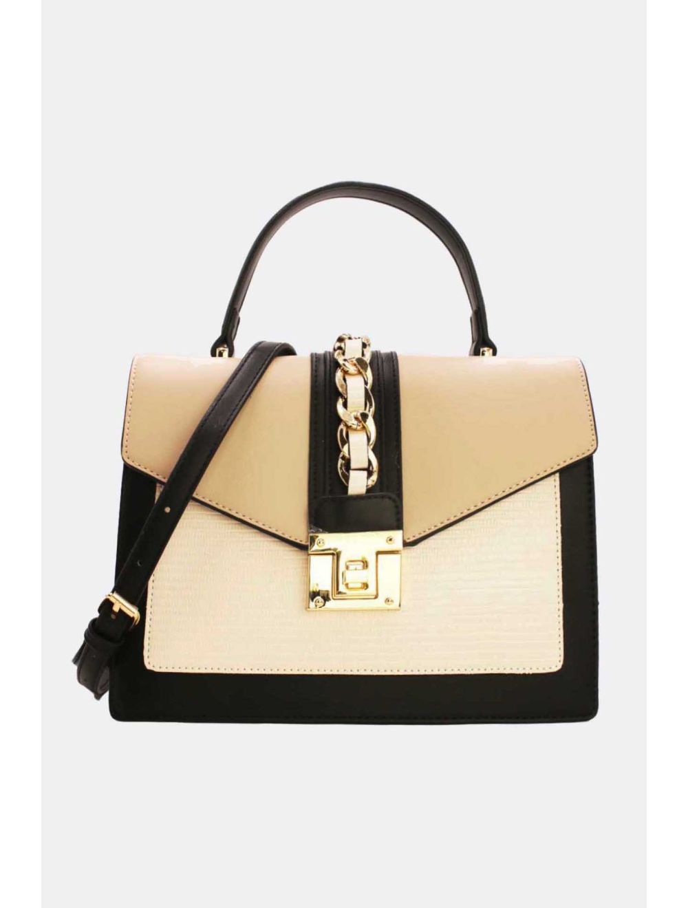 Sac à Main Porté Chic Abricot Black