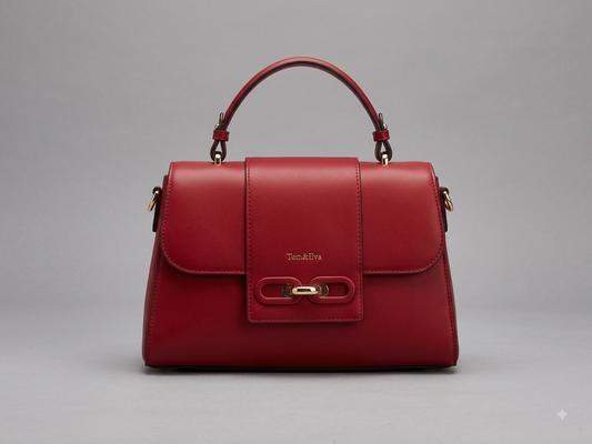 Sac à Main Femme Avec Languette Rouge